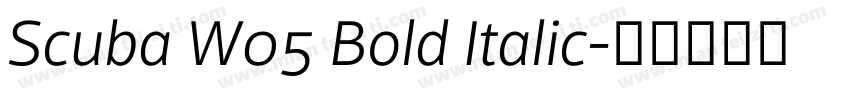 Scuba W05 Bold Italic字体转换